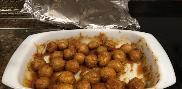 Roasted potatoes in a pan